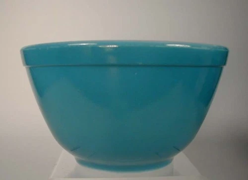 Vintage Pyrex Primary Blue #401 Small Nesting Mixing Bowl 1-1/2 Pint