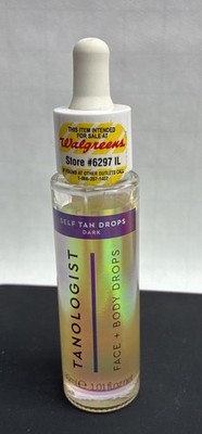 Tanologist Self Tan Drops- DARK- Face And Body Drops -Dark - (30 ml / 1.01 oz)