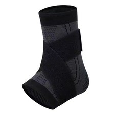 Affordable Ankle Support Adjustable Compression Brace - One Size, Black