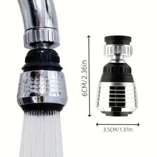 360° Swivel Tap Aerator Dual Function Anti Splash Kitchen Bathroom Faucet Nozzle