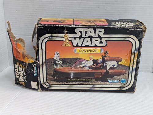 Kenner Star Wars Land Speeder 1978 vintage con scatola originale veicolo/scatola autentico - Foto 13 di 17