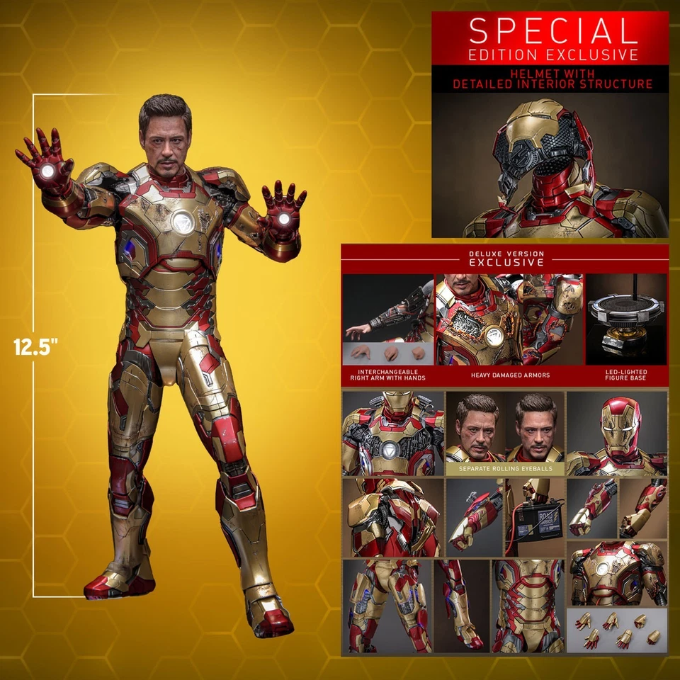 PRESALE Hot Toys MMS759D66B Iron Man Mark XLII 2.0 Mark 42 Special Edition 1/6 - Image 4 of 4