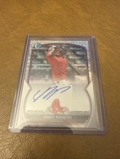 Mikey Romero 2023 Bowman Chrome #BCMA-MR Mojo Refractor Auto Boston Red Sox