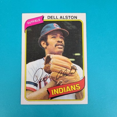 1980 Topps #198 Dell Alston Cleveland Indians BASEBALL Card 3C