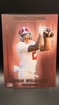 Ryan Williams Rookie Matte Metal Wild Card Color Match America 250 Bama /10