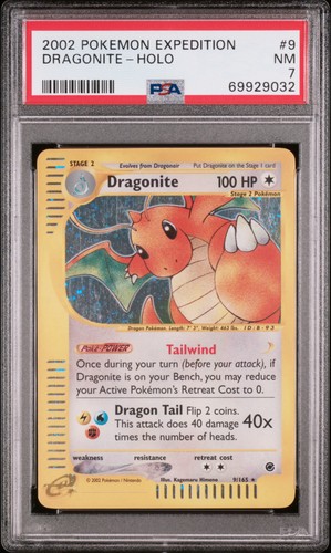 Dragonite graded PSA 7 for sale on eBay