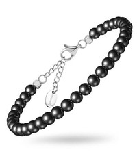 MagnetRX Hematite Magnetic Anklet Ultra Strength Hematite Stone 6mm Round Bead 