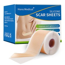 Medical Grade Silicone Scar Sheets 1.6"x 157" Roll-4M Keloid Scars Removal C-...