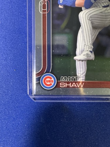 2025 Topps Chrome Matt Shaw #219 Cubs RC - Picture 3 of 11