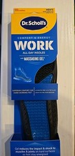 Dr Scholls Insoles Men WORK Massaging Gel Full Shoe Insole Sz 8-14 1 pair 