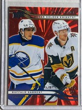 2025-26 Upper Deck Red Outburst #450 Tage Thompson & Jack Eichel 11/25 - CL