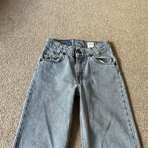 Vintage Levi’s Jeans Kids Size 8 Relaxed Fit 550 Denim Orange Tab Old School - Picture 5 of 9