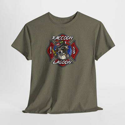 FDNY Engine 313 & Tower Ladder 164 Raccoon Lagoon Patch Tee