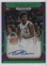 2019 Panini Prizm Draft Picks Purple & Green 90/149 Terance Mann #48 Auto 1bj7