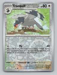 Tranquill 072/086 Scarlet & Violet: Black Bolt Reverse Holo Common