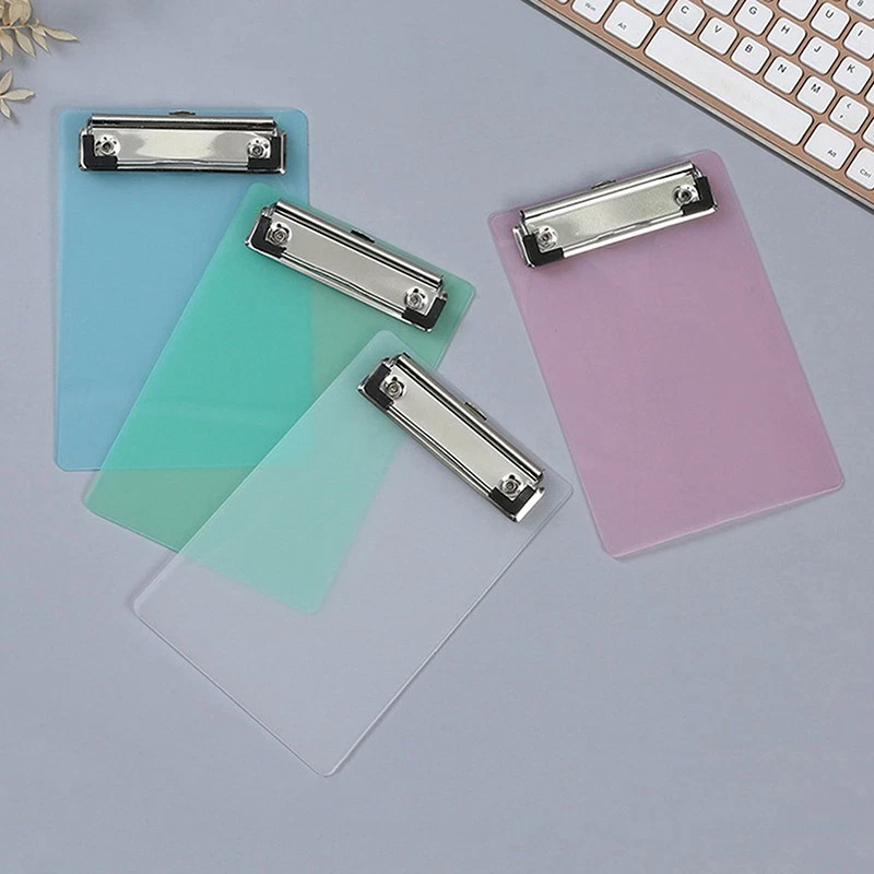 Simple A6 Bill Clipboard Memo Pad Clip Board Notebook File Writing Pad Clamps_Z