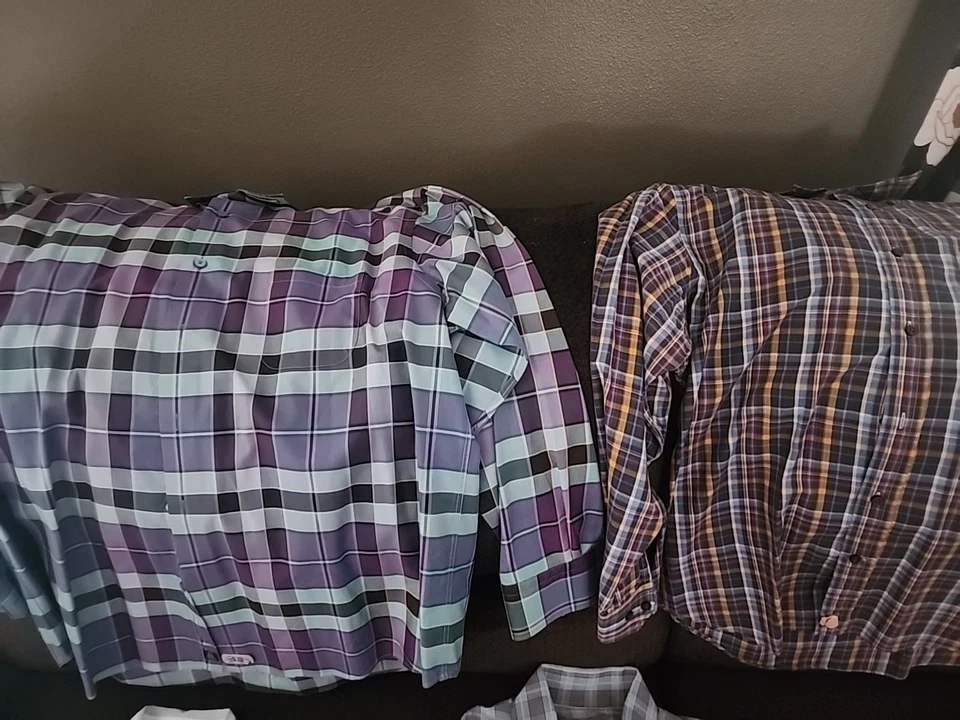 Lote de 5 camisas de vestir Robert Talbott XL 100 % algodón Foto 4 de 4