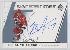 2022-23 SP Authentic Sign of the Times Rod Brind'Amour Brind`Amour Auto ht1