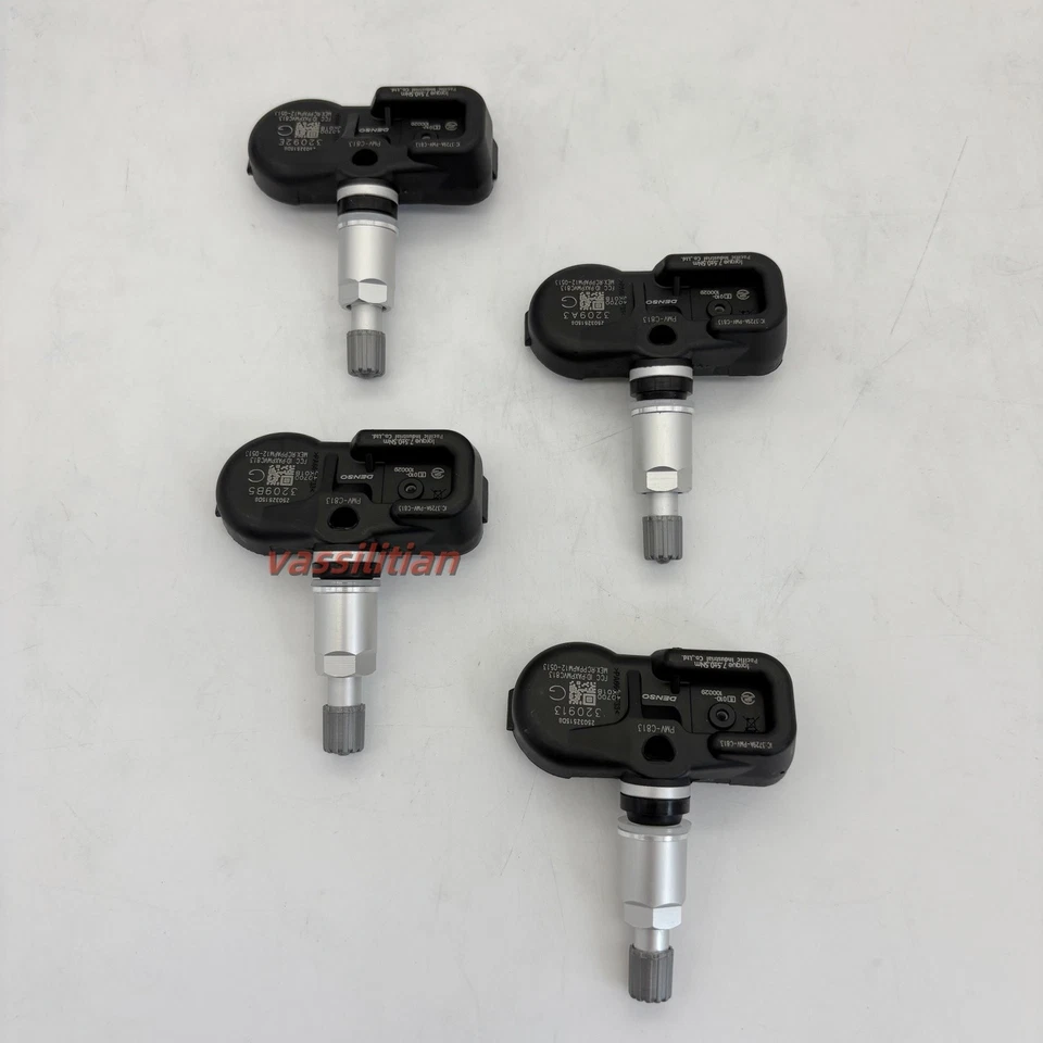 Sensor de presión de neumáticos Denso 4 piezas TPMS para Infiniti FX35 FX45 FX50 G35 40700-JK01B Foto 3 de 4