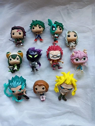 My Hero Academia Funko Lot of 10 figures plus Tanjiro figure (Read Description)