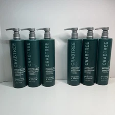 Crabtree & Evelyn [6 PACK] Cleanse Clarify 3 Shampoo & 3 Conditioner 15oz(443ml)