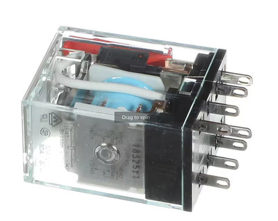 Frymaster 8076084 Relay, Latch/Valve, DPDT, 7A, 12V