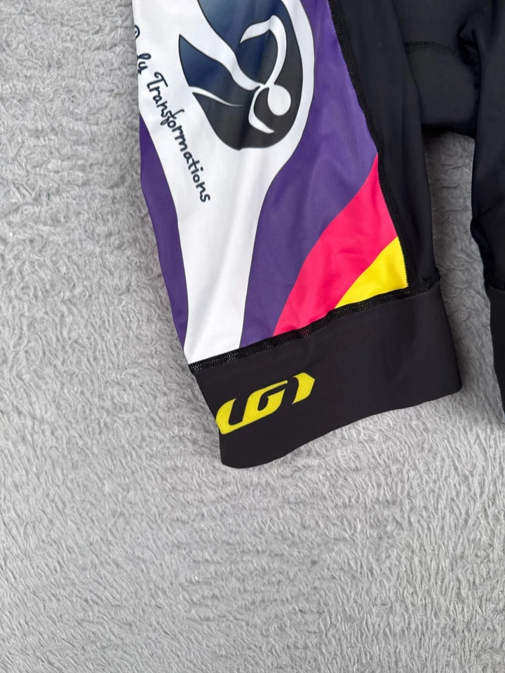 Велосипедные шорты женские Louis Garneau средние черные желтые розовые с подкладкой из спандекса - Изображение 3 из 4