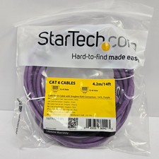 StarTech N6PATCH14PL 14Ft Cat6 Ethernet Patch Cable W/Snagless RJ45 Connectors