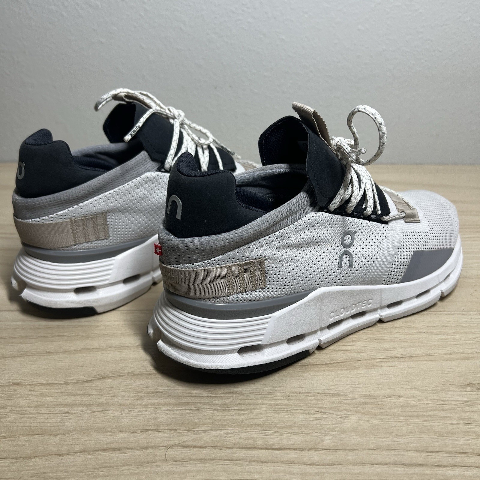 On Cloudnova White Sand Beige Cloudtec Athletic S… - image 6