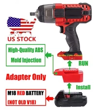 1 Adapter for Milwaukee M18 RED Battery To Power for Bauer 20v Cordless Tools