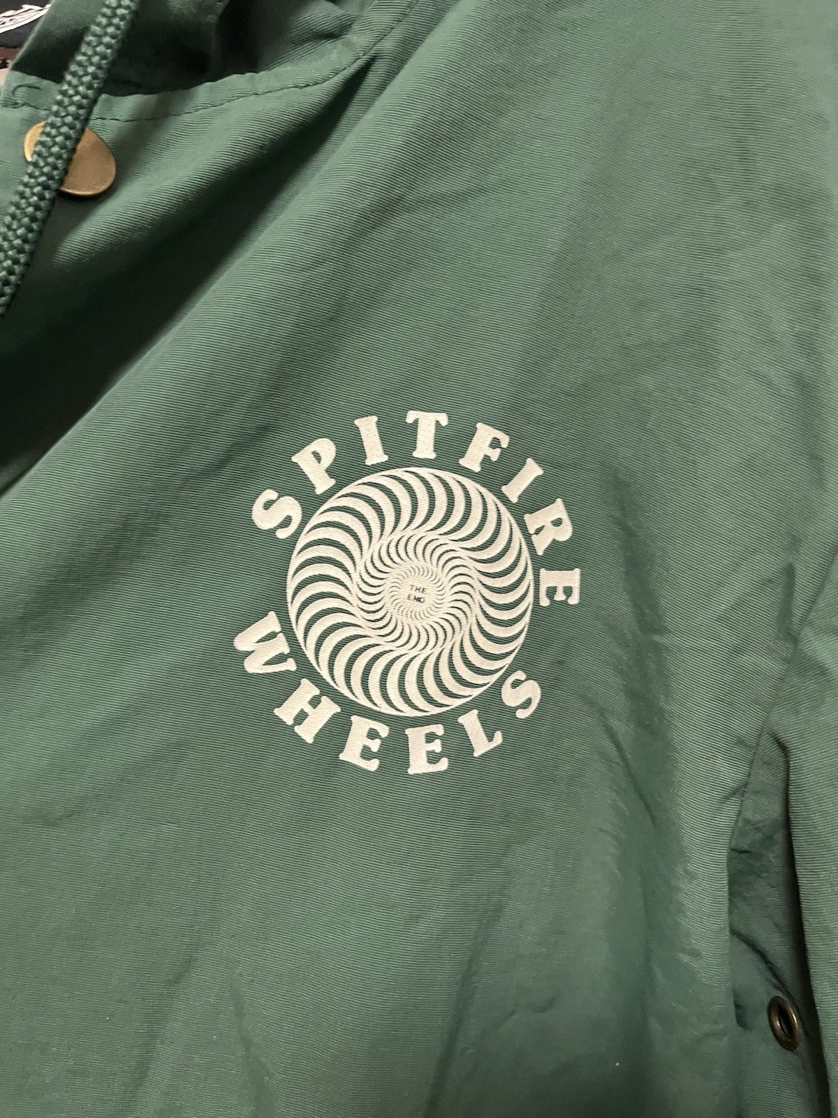 Spitfire Skateboarding Green Outer Shell Jacket W… - image 9