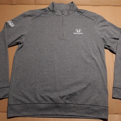 #ad Honda 1 4 Zip Cutter amp; Buck Sweater Men#x27;s L CB DryTec Gray Performance Pullover $26.99