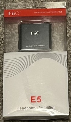 Fiio E5 Headphone Amplifier - NEW - OPEN PACKAGE - NOT TESTED