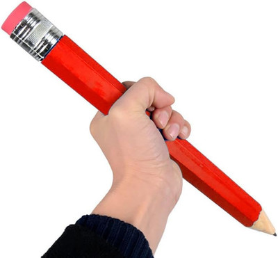 Big Pencils for Kid Giant Wooden Jumbo Pencil so Cool (Red)
