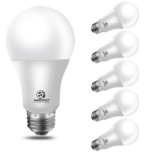 Energetic LED Bulbs 100 Watt Equivalent，Daylight 5000K A19 Dimmable