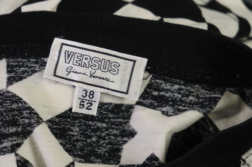 Versus Giani Versace Black / White Short Sleeve Crew Neck T-Shirt Size 38 52 - Picture 14 of 16