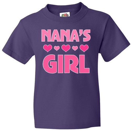 Inktastic Nana's Girl Grandchild Youth T-Shirt Nana Granddaughter Heart Cute Tee