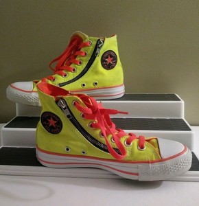 yellow orange converse