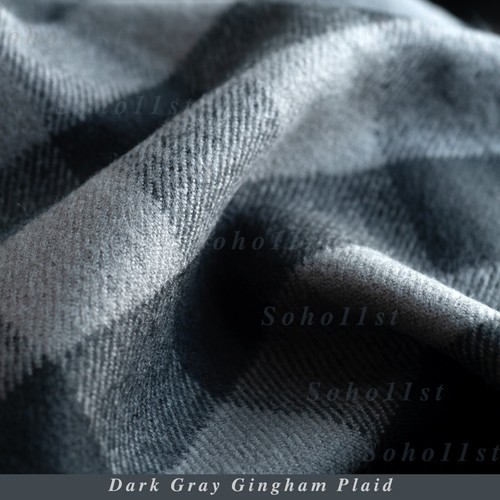New Men Women Super Soft Cashmere Scarf Wrap Shawl- Brown Tartan Plaid 74-1 - Picture 47 of 63