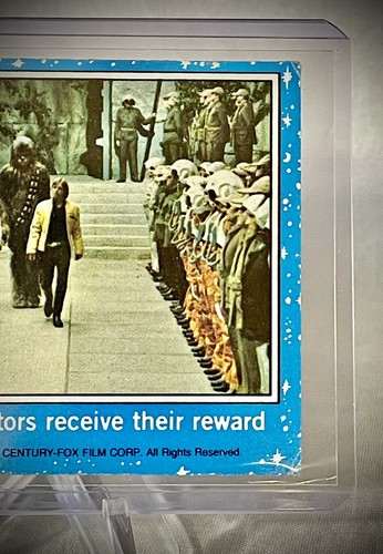 1977 STAR WARS - The Victors Receive Their Reward - Topps Series 1 (Blue) #54 - Picture 5 of 5