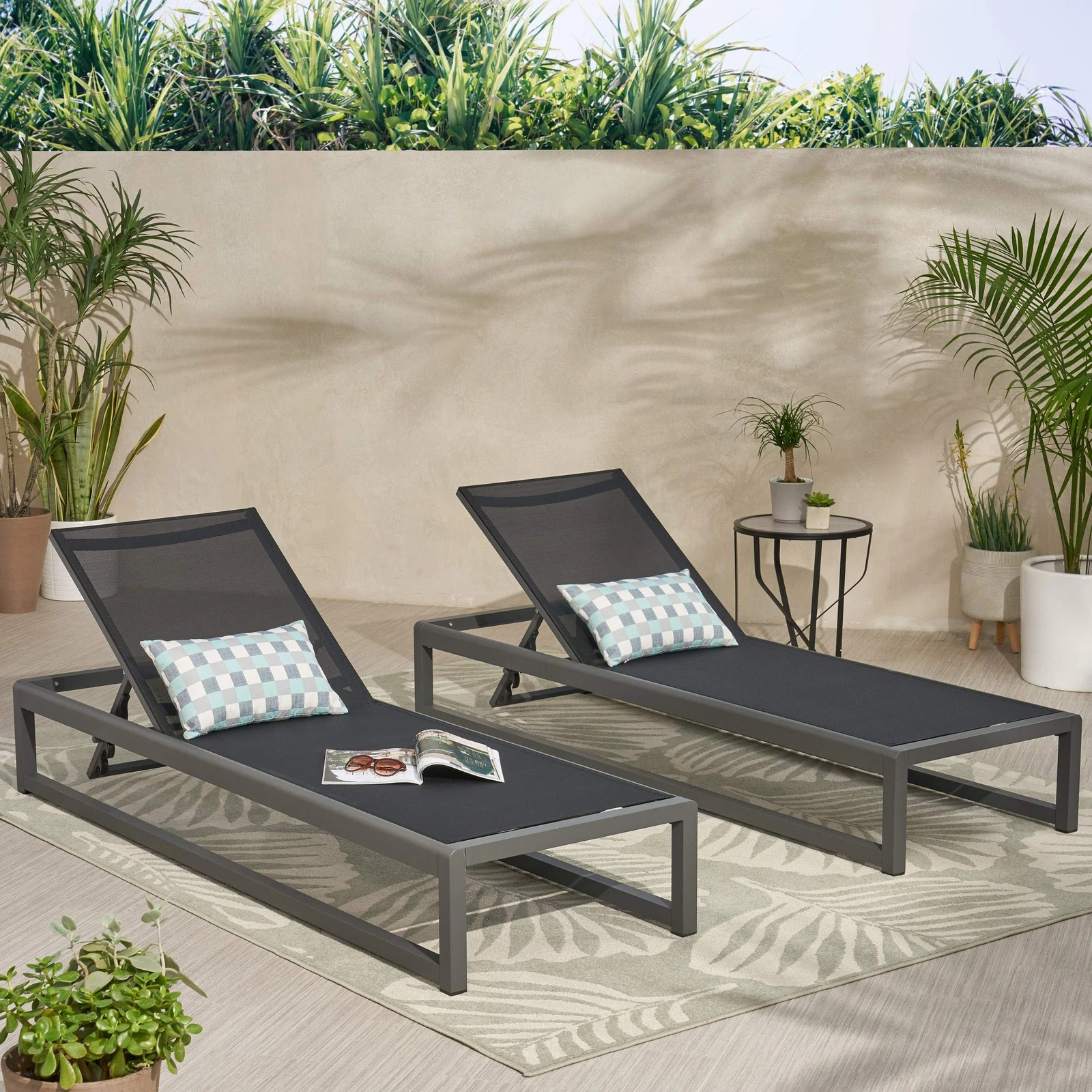 Christopher Knight Home Eudora Outdoor Chaise Lounge - Thumbnail 3