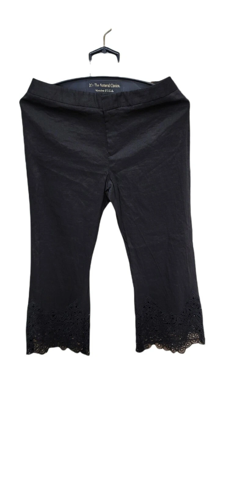 New $399 Kobi Halperin Women's Black Kelly Pant Size 4 Lace bottoms Capri?