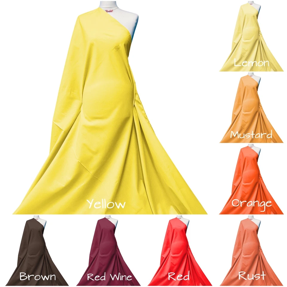 Tela de polialgodón lisa por metro material de forro artesanal de popelina de polialgodón Foto 4 de 4