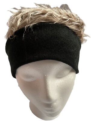Retro Style Men s Wig 80s 90s Trendy Headband Wig Punk Knitted Short Hair