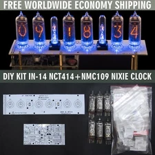 KIT IN-14 Nixie Clock Tubes Columns Temp sensor Power Supply FREE SHIPPING