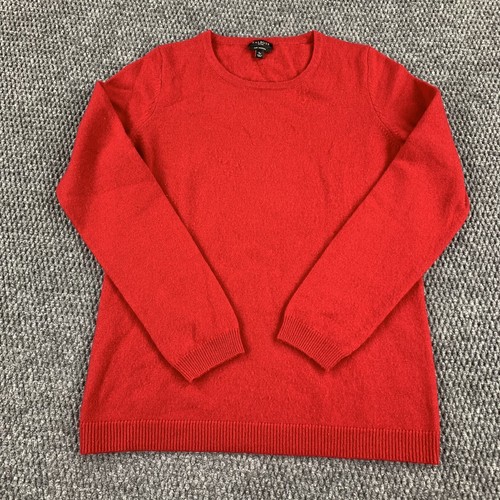 Pure Cashmere Red Knit Sweater Petites 
