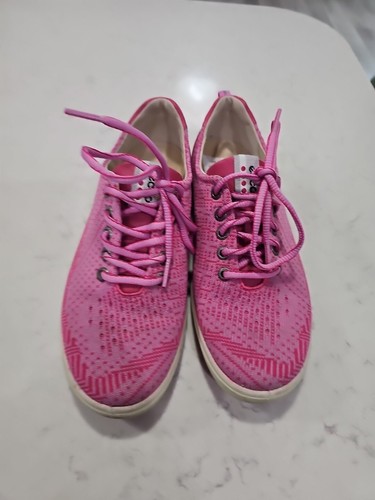 ecco Hydromax Women’s EU37 US 6.5 Extra Width Knit Golf Shoes Cleats Pink - Picture 2 of 10
