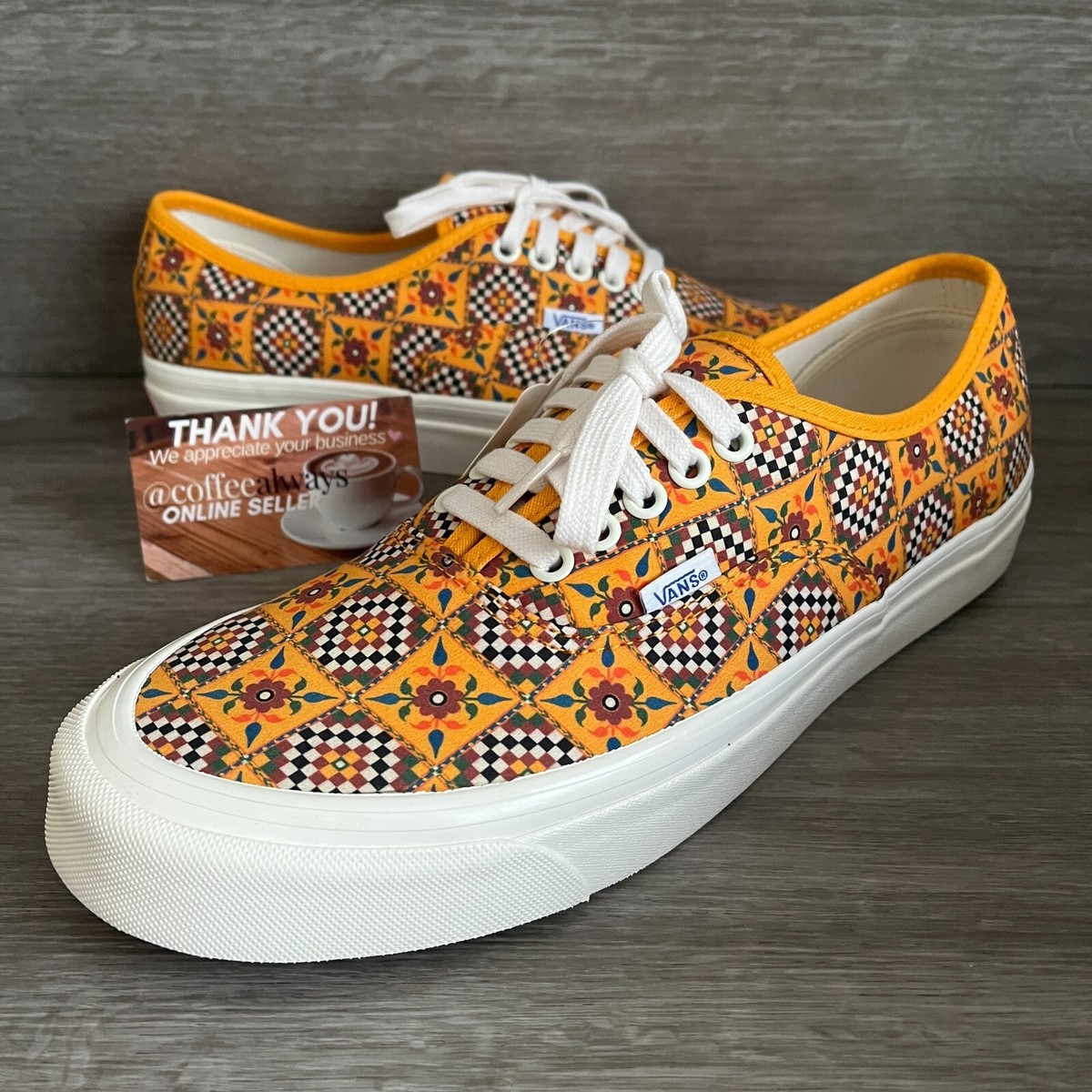スニーカー ^VANS^ Authentic 44 DX Anaheim Factory og Yellow og Checker Vans Authentic 44 Dx Anaheim Factory Tile Check Yellow Size