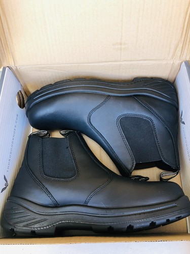 THOROGOOD men's BLACK casual boots QUICK RELEASE,SOFT TOE size UK8/8.5/13 - Picture 3 of 4