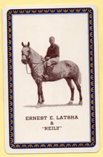 horses advert vintage swap cards playing card